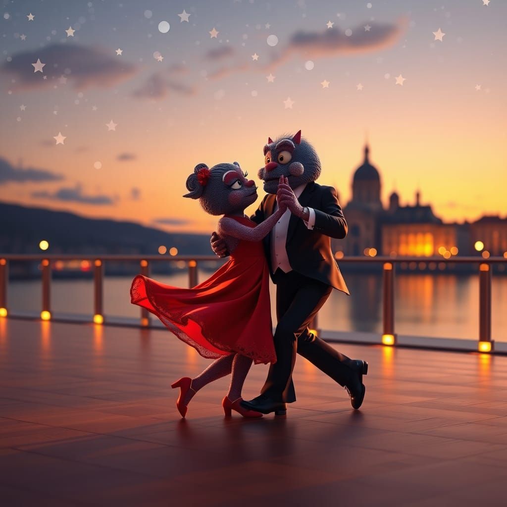 couple dance Viennese waltz