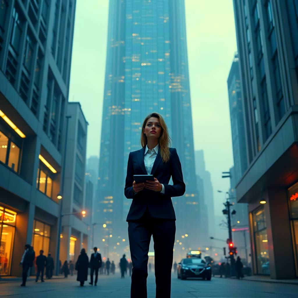 Corporate Landscape in Minimalist Style