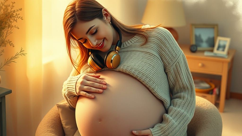 Mother Connects with Fetus through Soothing Music