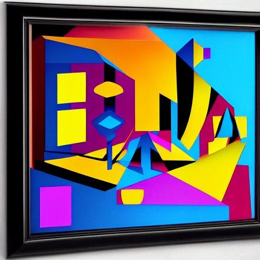 Synthwave Neon Retro Astral Cosmic Illustration