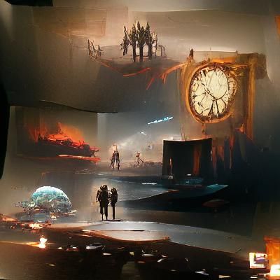 Abstract End of Time Conceptual Art