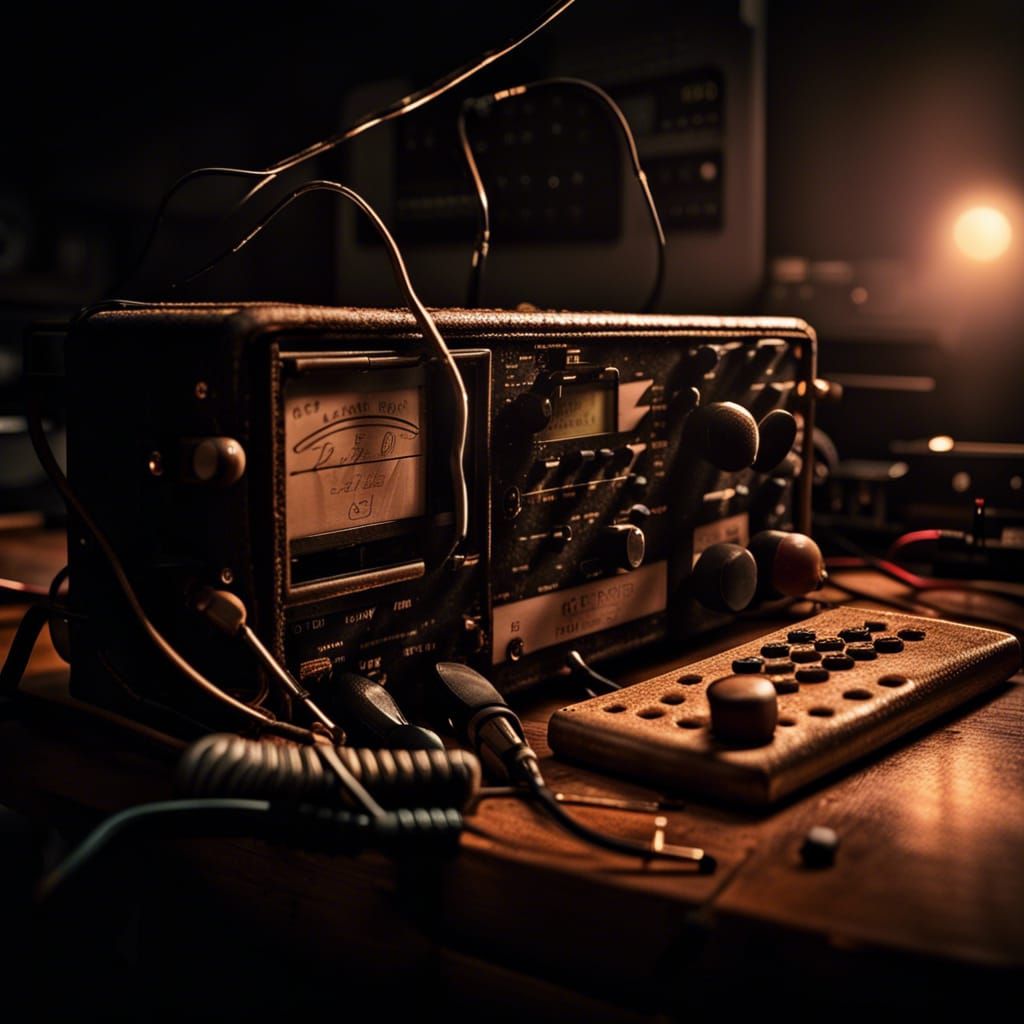 Amateur Radio Cake with Cinematic Lighting