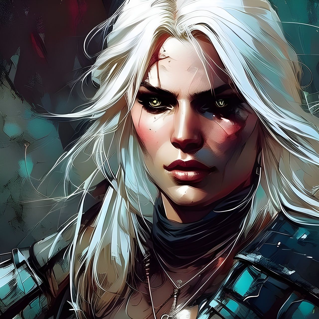 Ciri from The Witcher: Oil Painting Portrait