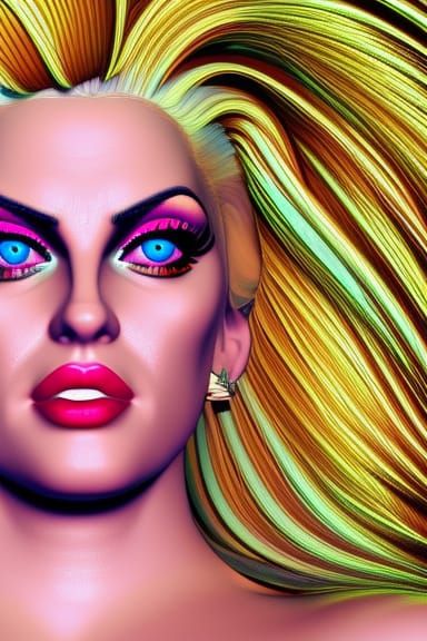Hyperrealistic Portrait in Vivid Colors