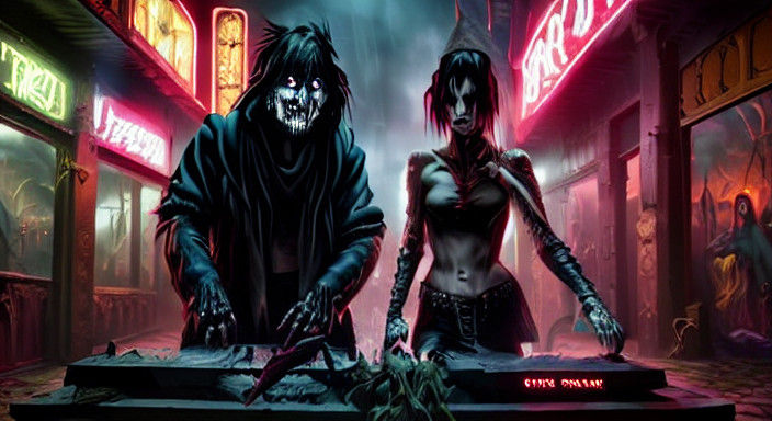 Haunting Vampire Portrait in Dark Fantasy Style