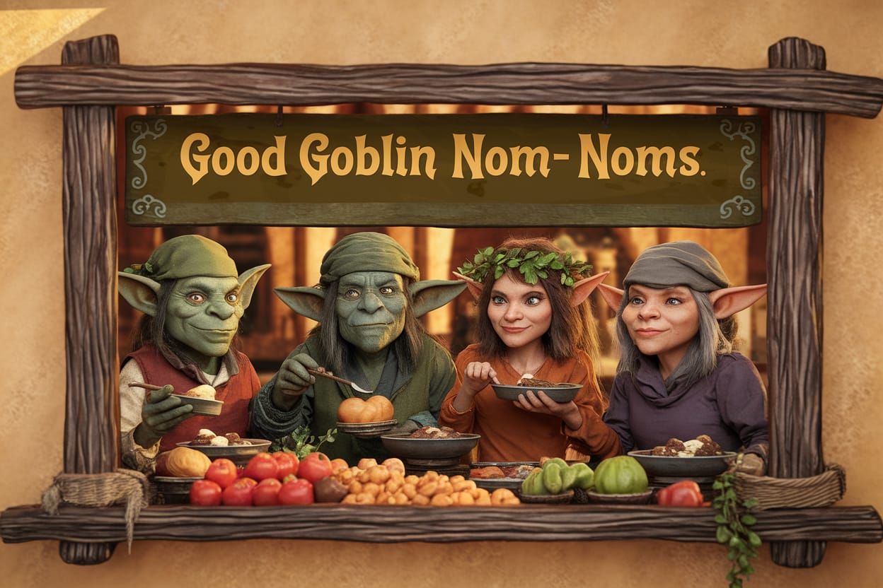 Medieval Goblins Serve Warm Treats at the Marketplace