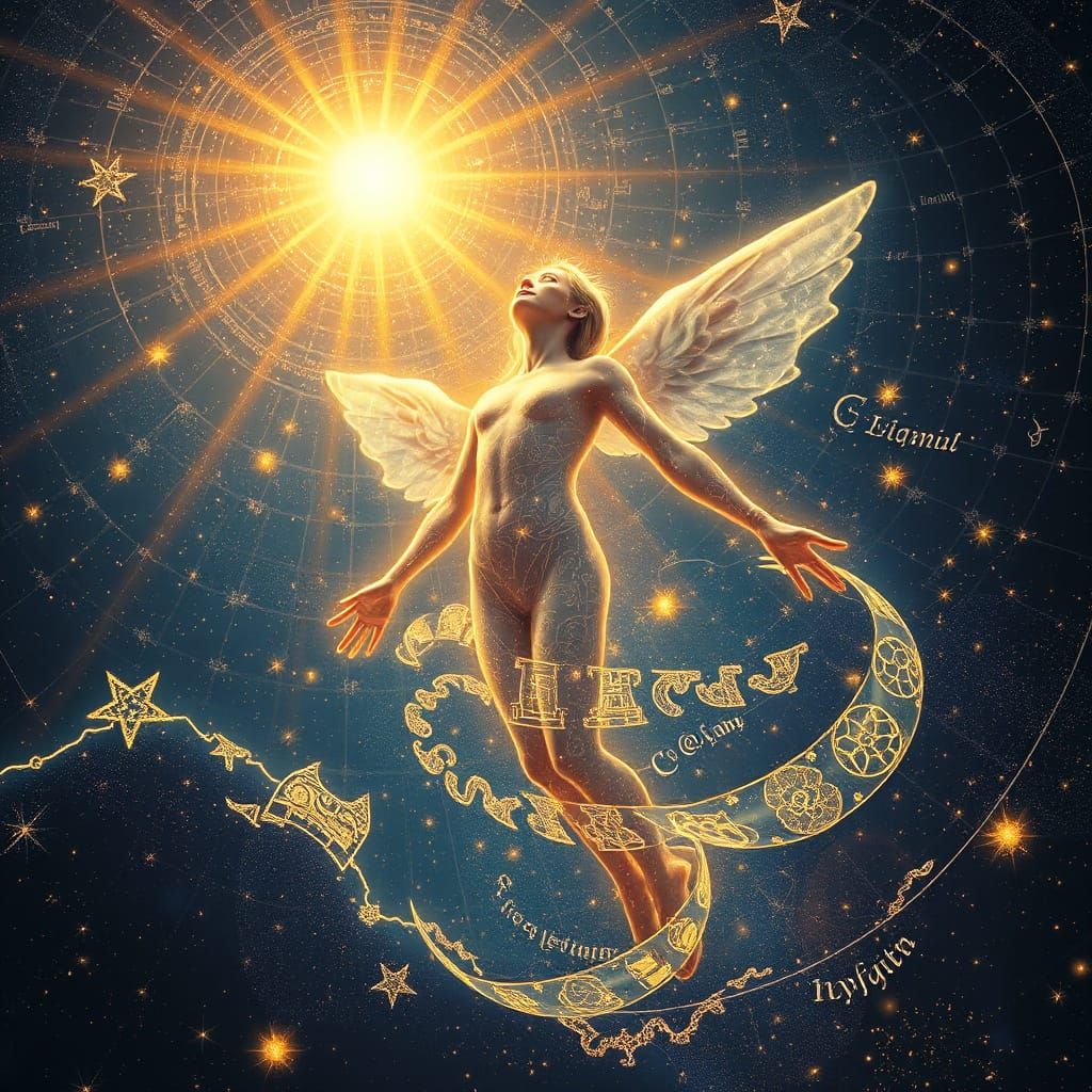 Cosmic Scribe Unveils Celestial Language in Swirling Vortex ...