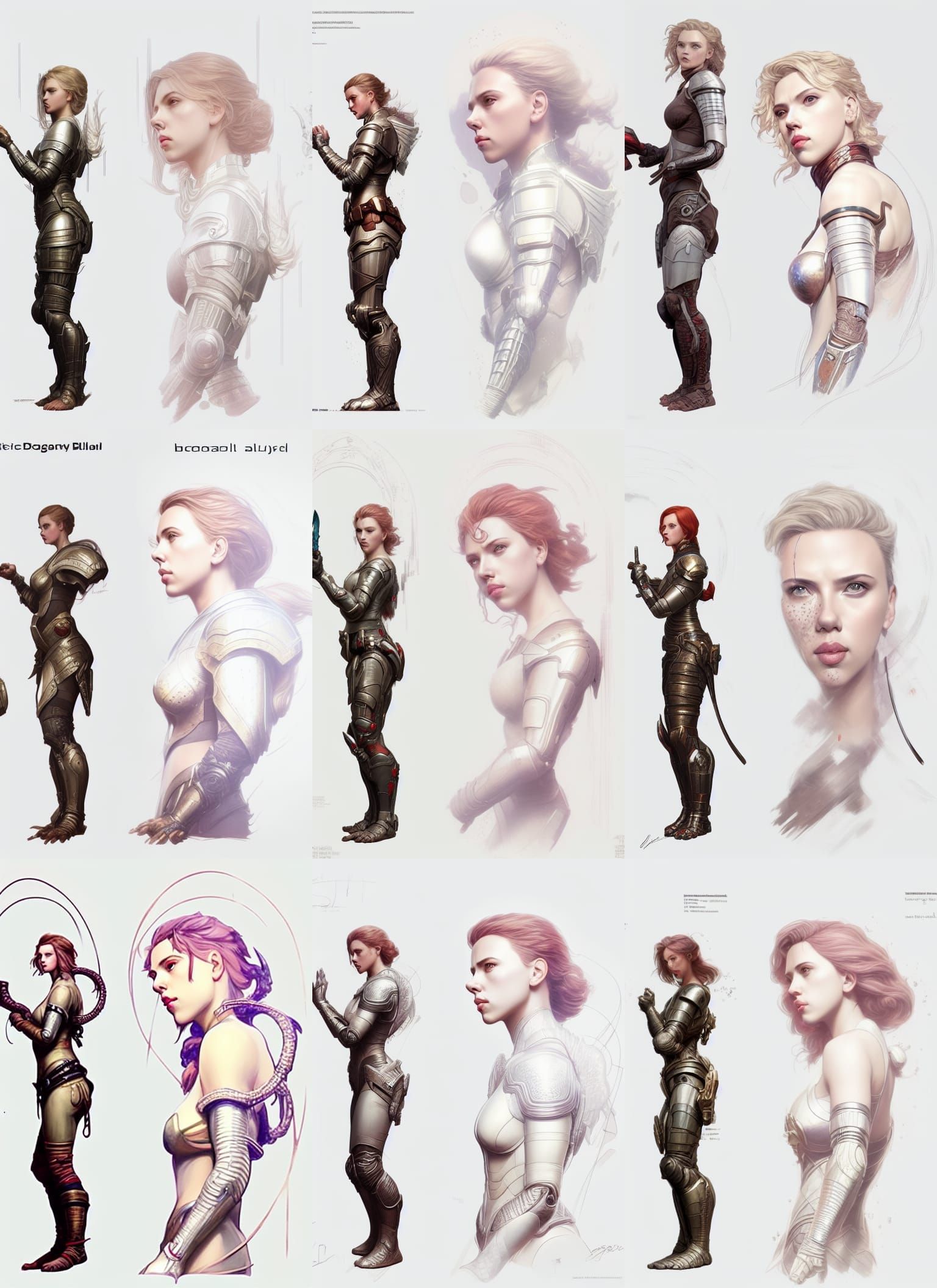 Woman in Bio-Organic Armor Concept Art