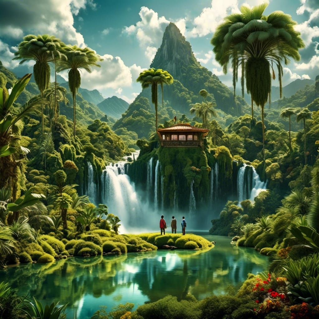 <lora:Floating Treehouse:1.0> A 8K ,16K,24K gigantic large v...