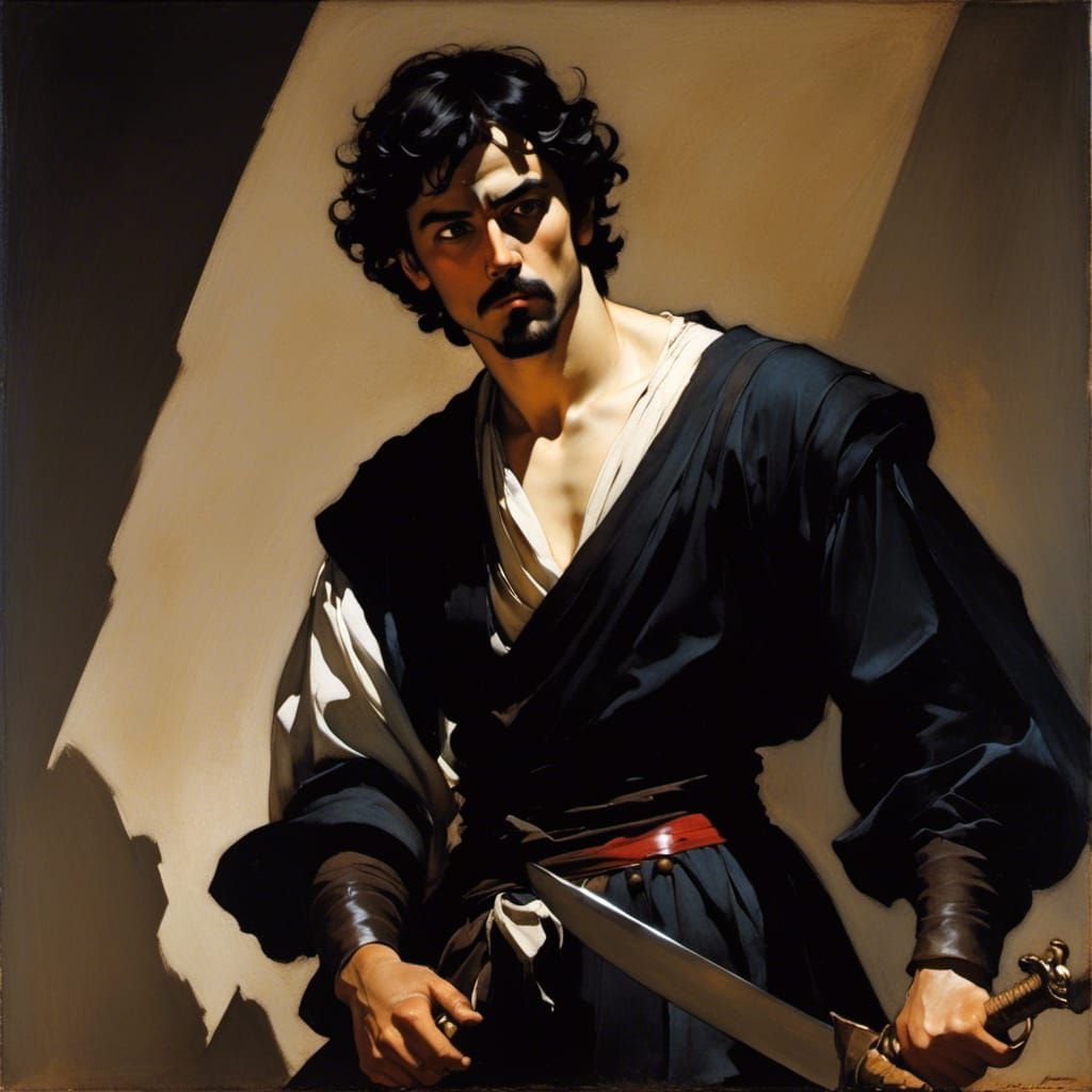 Dangerous Man in Caravaggio Style