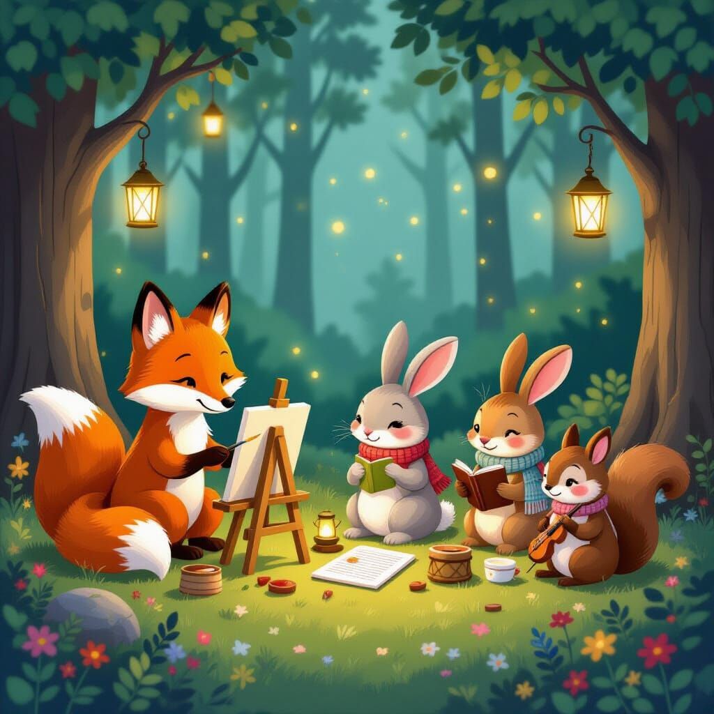 Enchanting Woodland Creatures with Secret Hobbies