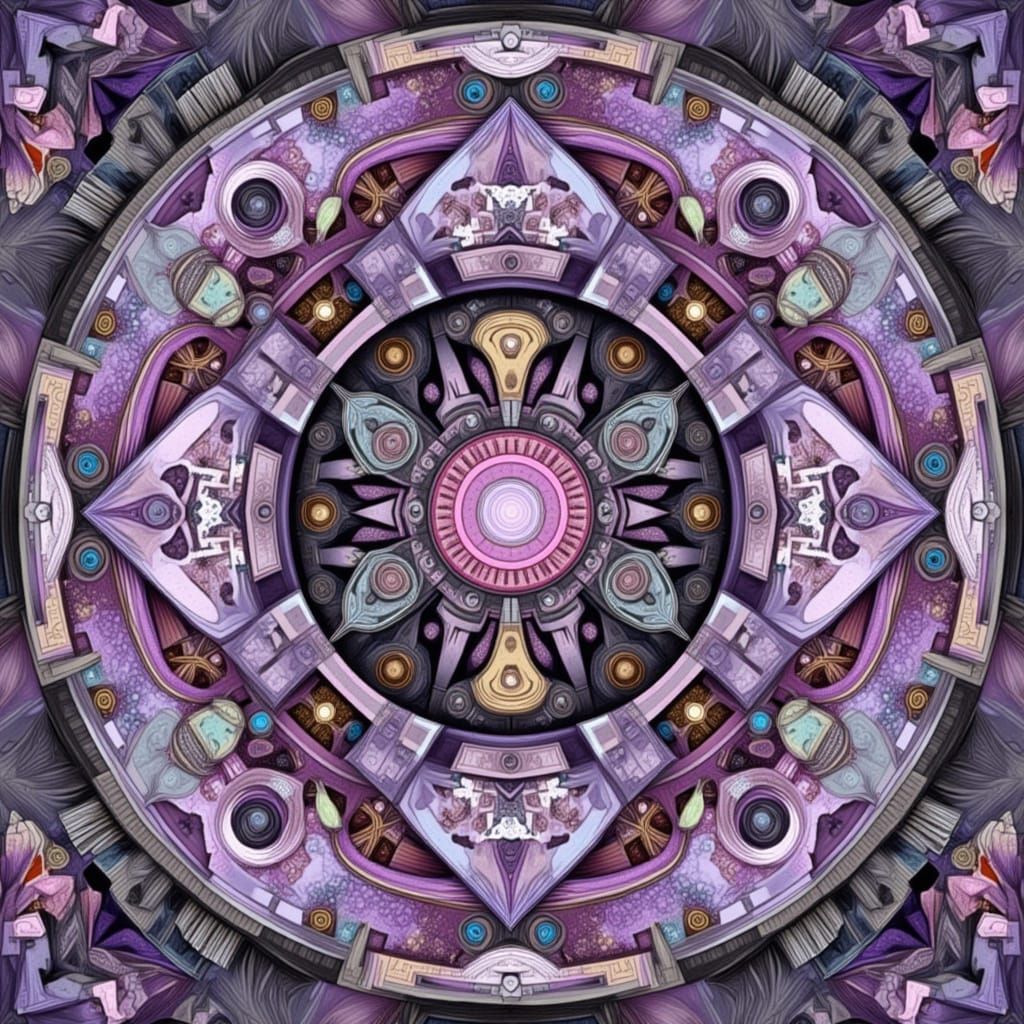 Hypercube with Shadows: Abstract Geometric Art