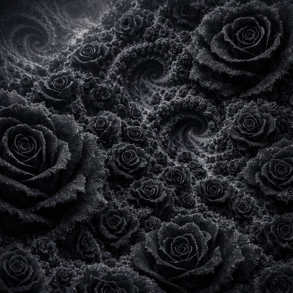 Black Velvet Roses Fractal: Infinite Recursion and Hidden Fo...