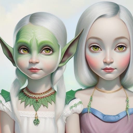 Goblin Girl and Her Human Friend