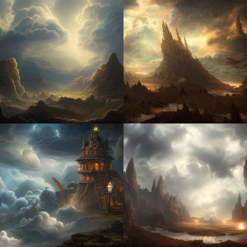 Epic Battle of Good and Evil Clouds