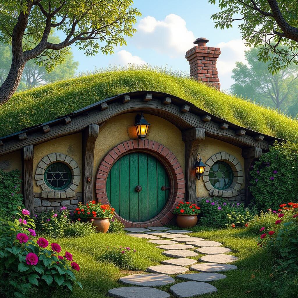Hobbit Hole Home in Middle Earth