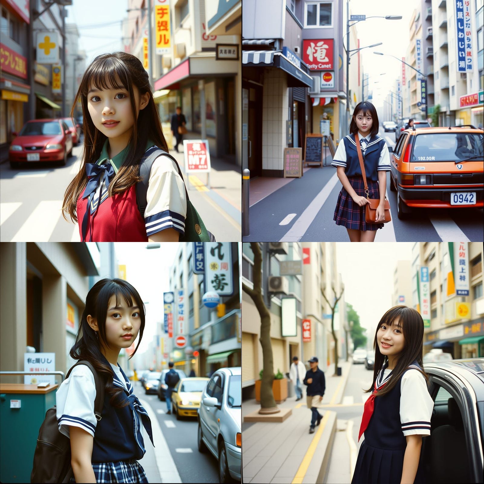 Tokyo Schoolgirl and Dacia: 90s Lomo Film Style