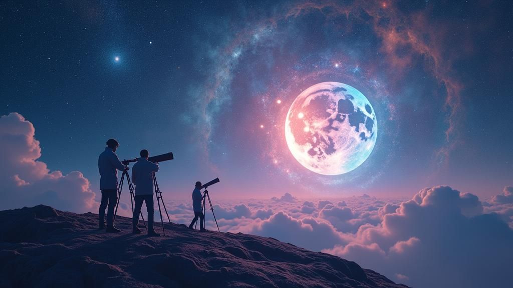 Holographic Mini Moon Observed by Scientists: Cosmic Illustr...