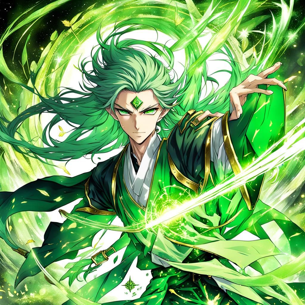 Anime Portrait of Sylphide, the Spirit King