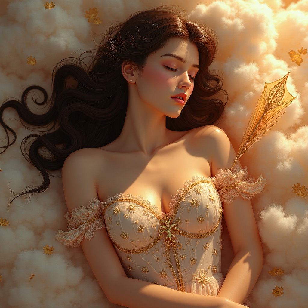 Goddess of Love with Arrow, Digital Art