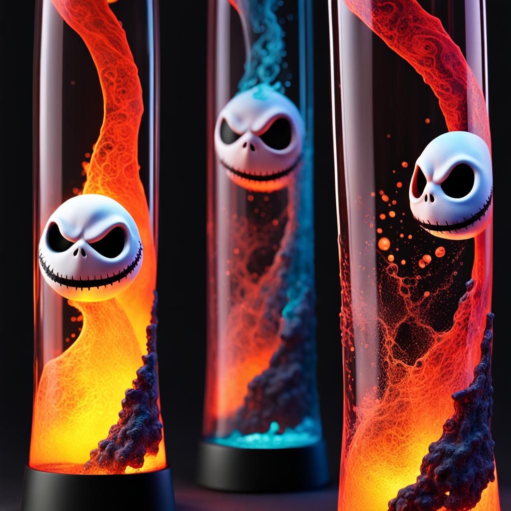 Jack Skellington lava lamp 1