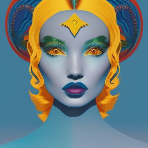 Dove Cameron as Medusa in Pop Art Style