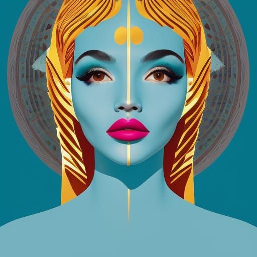 Dove Cameron as Medusa: Pop Art Illustration