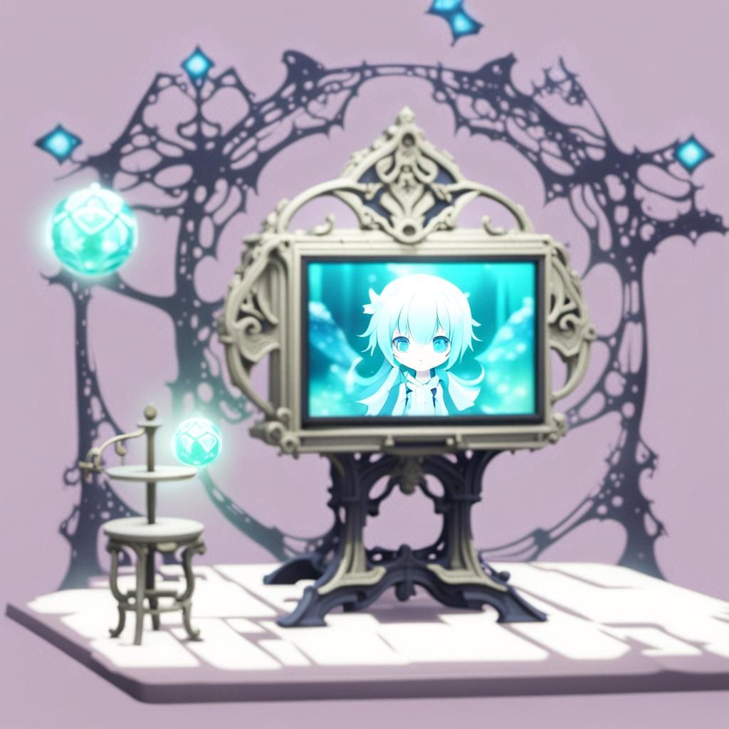 Madoka Magica Doppel: Detailed Matte Painting