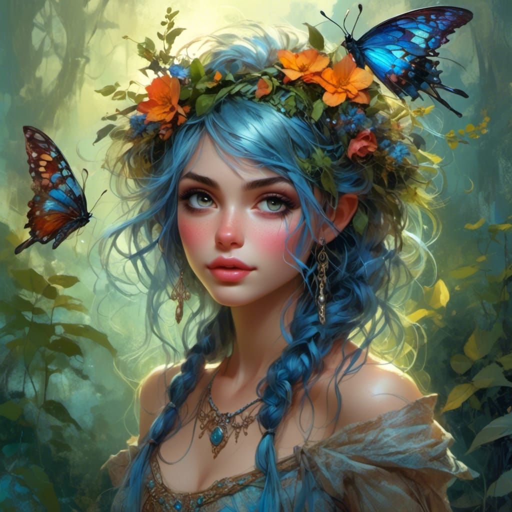 Boho Forest Fairy by Sparkling Lake