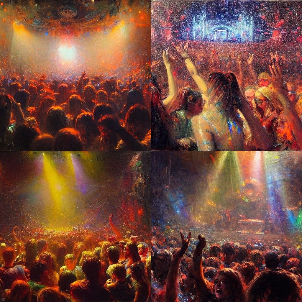 Rock Concert in Dystopian Zombiecore Style