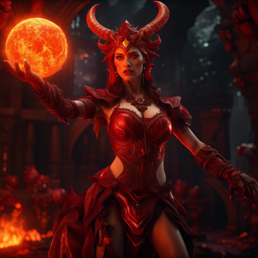 Lilith Diablo Portrait in Unreal Engine 5