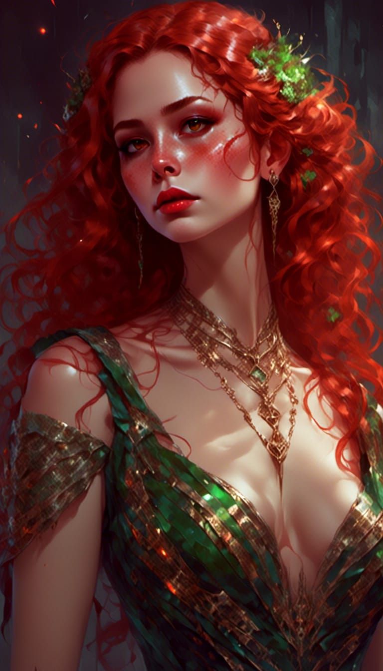 Cyberpunk Vampiress of 3000 A.D. in Sci-Fi Portrait