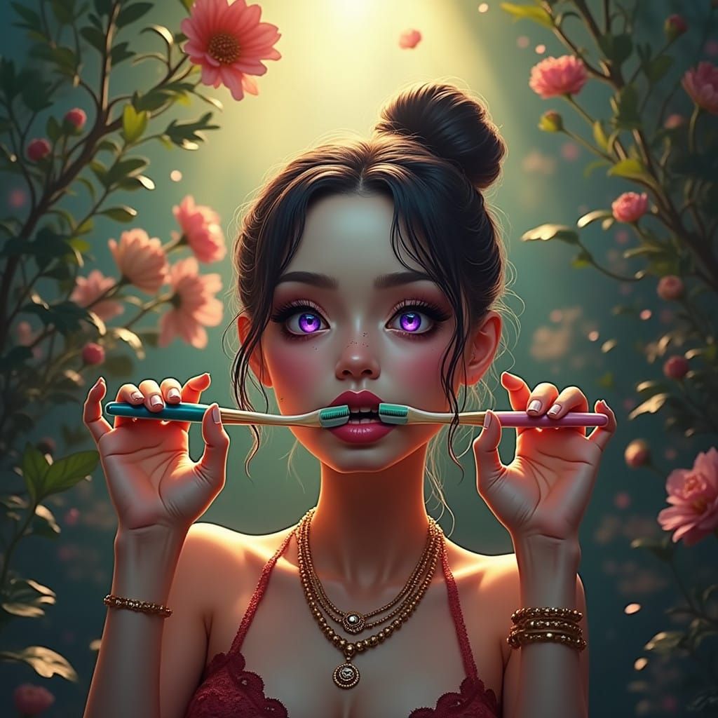 Whimsical Woman in BoHo Steampunk Fantasy