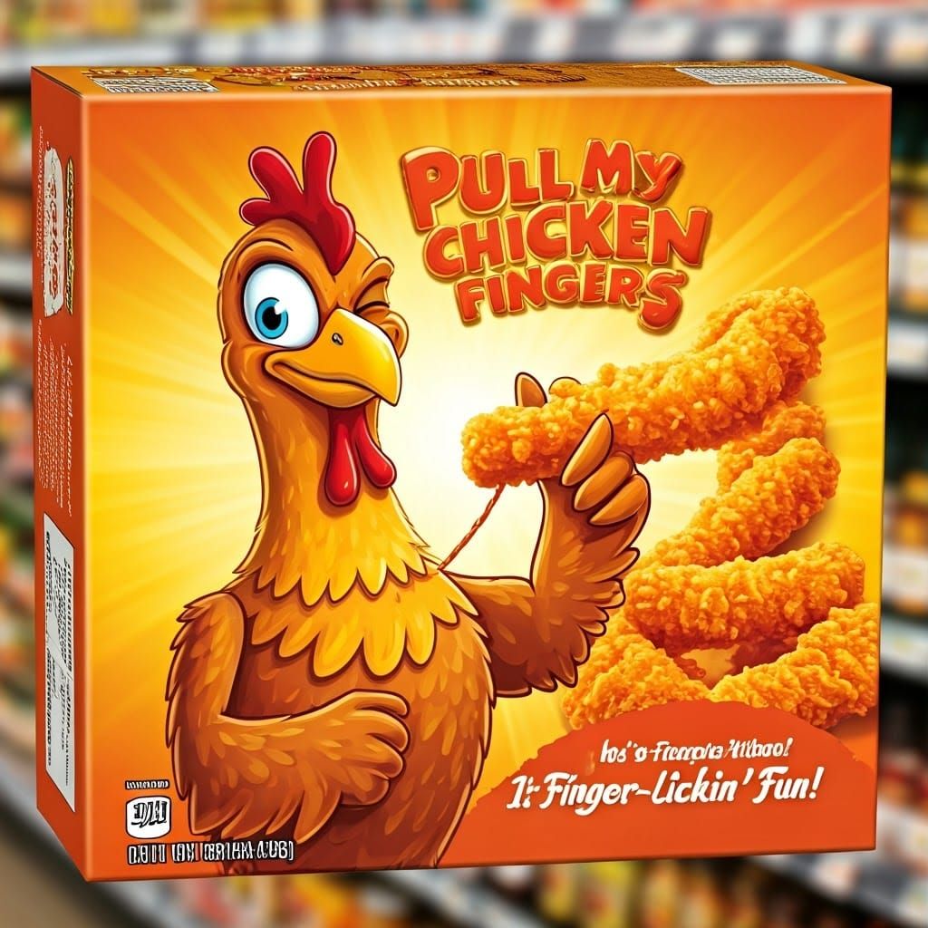 Funny Chicken Fingers Product Design