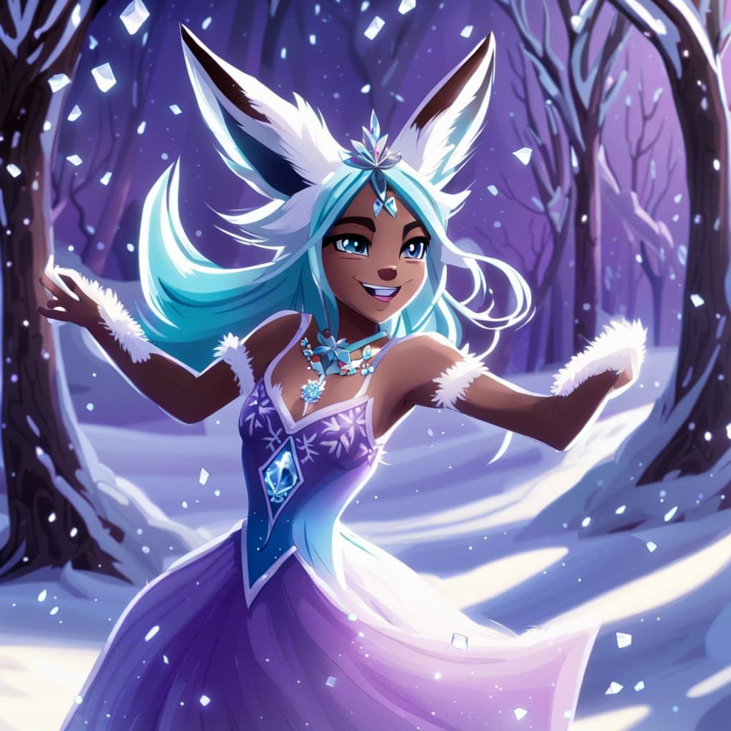 Winter Glaceon Ice Princess Cosplay