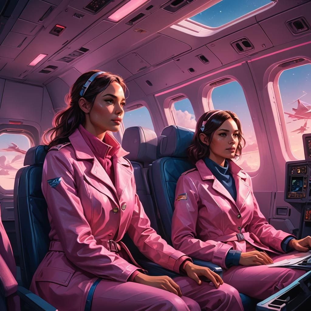 Fantasy Airplane Scene in Greg Rutkowski Style