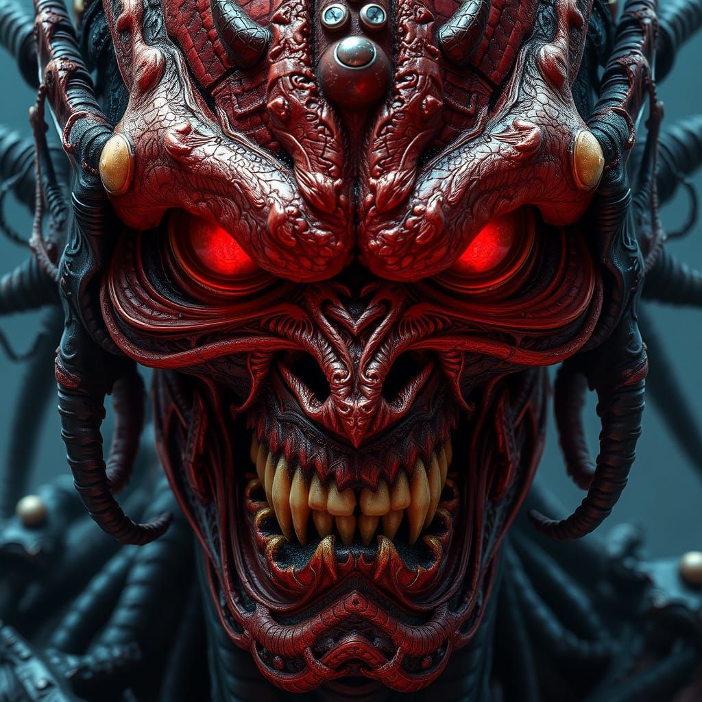 H.R. Giger-Inspired Portraits in Epic Cinematic Style