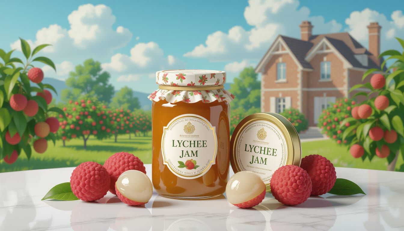 Lychee Jam Luxury Setting in Impressionist Style