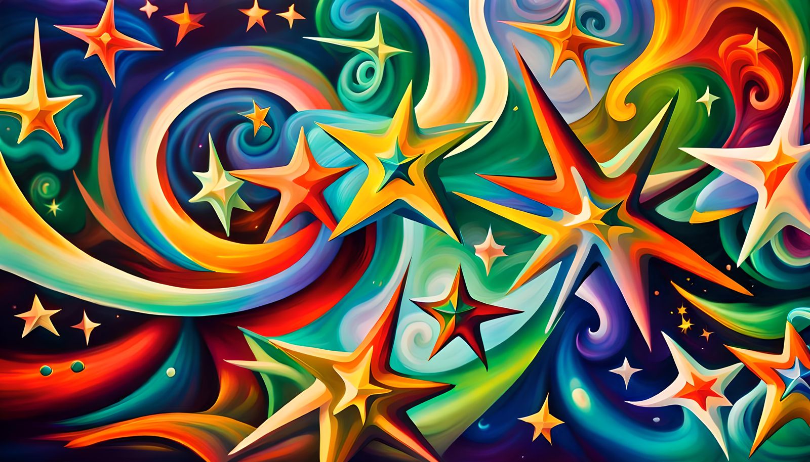 Iridescent Stars in Electromagnetic Plasma Maelstrom