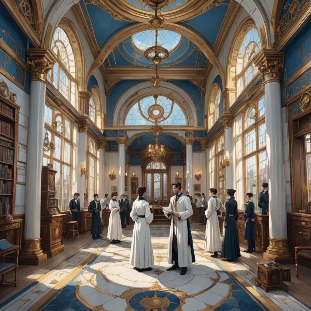 Elegant Steampunk Game Card in Gothic Mansion