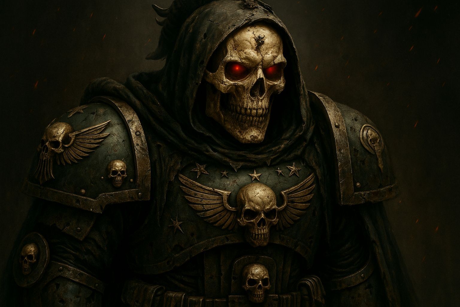 Grimdark Dark Angels Chaplain Astartes Space Marine