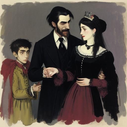 Vampire Gift: Abstract Impressionist Lake Scene