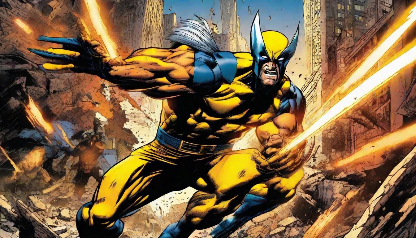 X-Men Battle Sentinels: Comic Book Splash Art