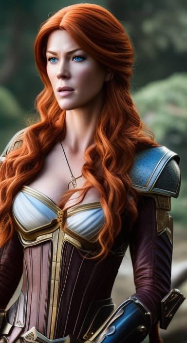 Hyperrealistic Triss Portrait in Witcher Style