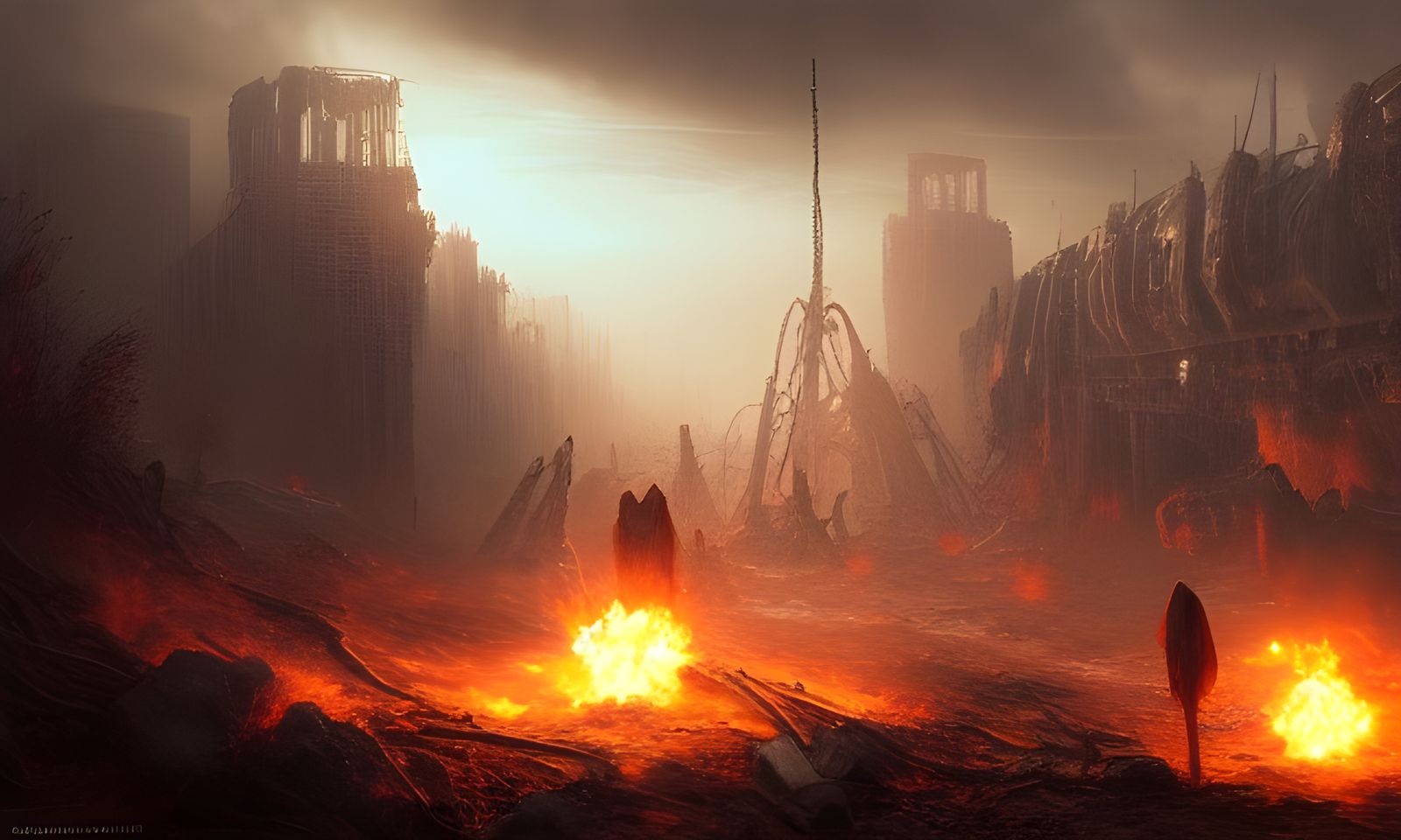 Infernal Post-Apocalyptic World in High Resolution