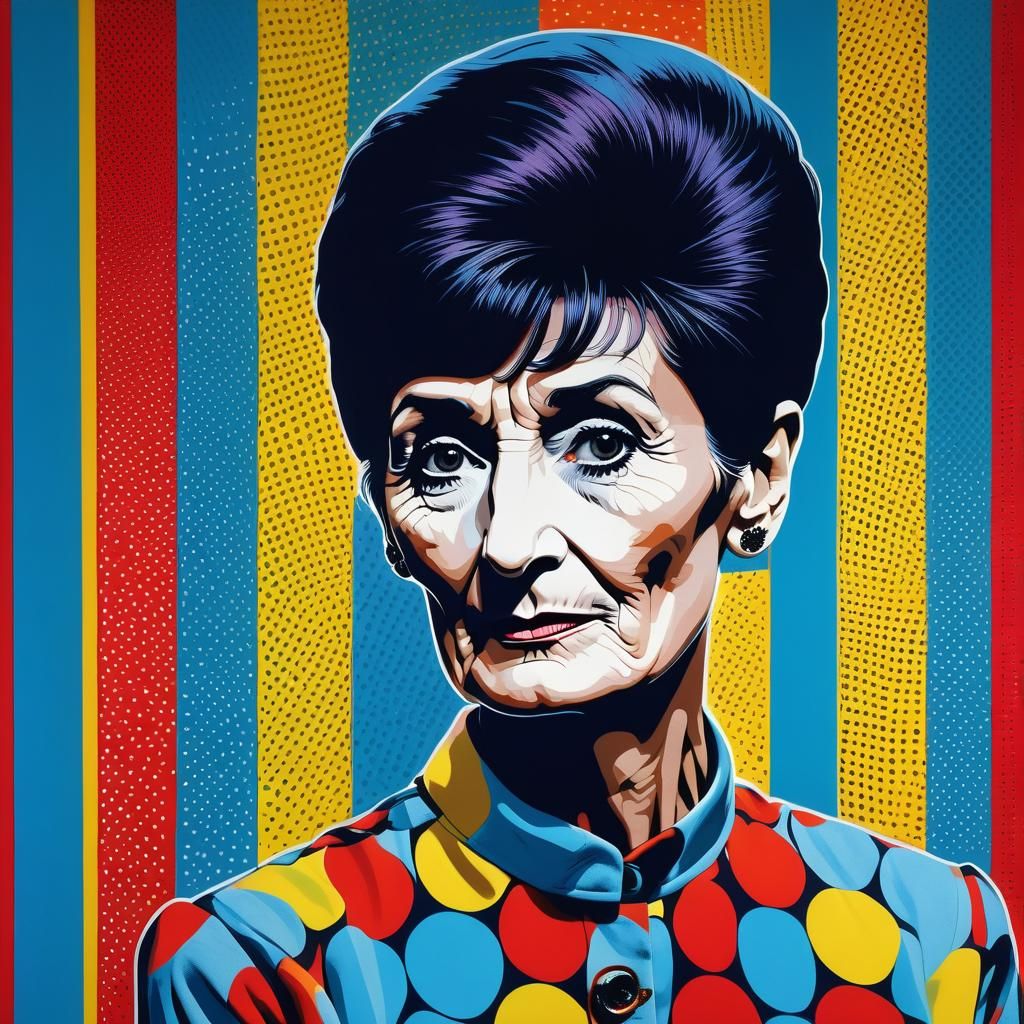 Dot Cotton in Vibrant Pop Art Style