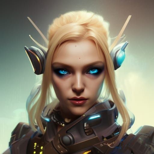 Cyberpunk Elf Portrait in 8k Resolution