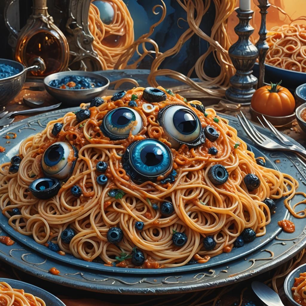 Eyeball Spaghetti: Northern Renaissance and Syd Mead Style