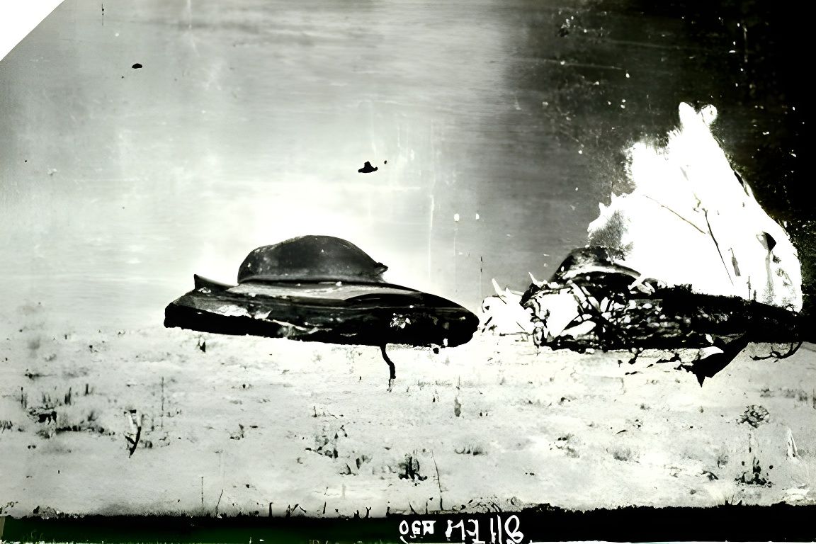 1947 UFO Crash Site Photo