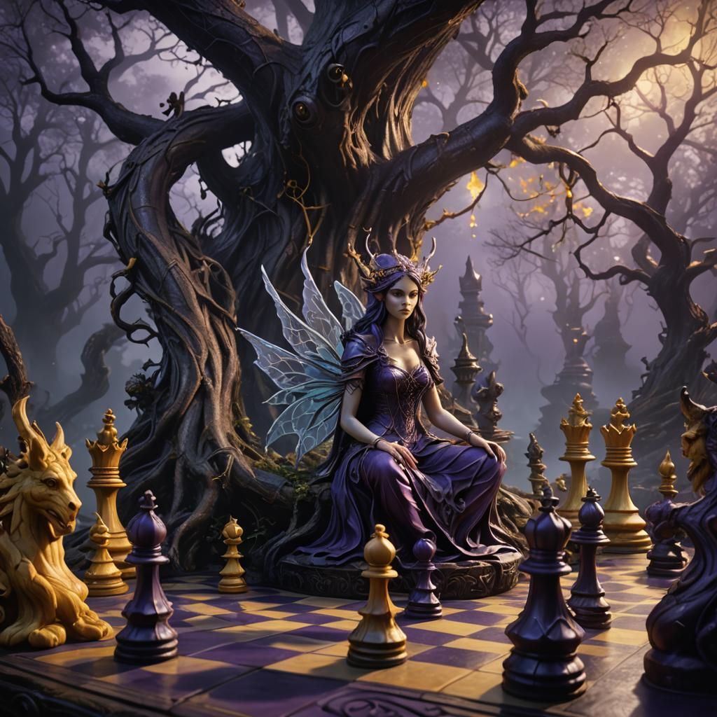Fairy Chess in Dark Fantasy Style